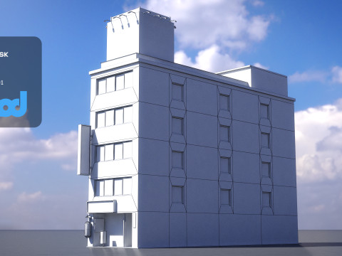 Japanese Building 0009 Modello 3D