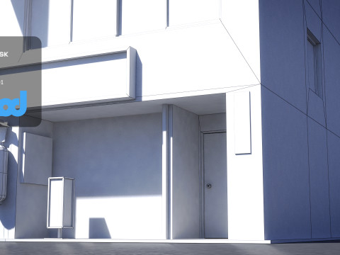 Japanese Building 0009 Modello 3D