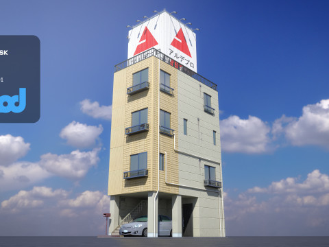 Japanese Building 0015 3Dモデル