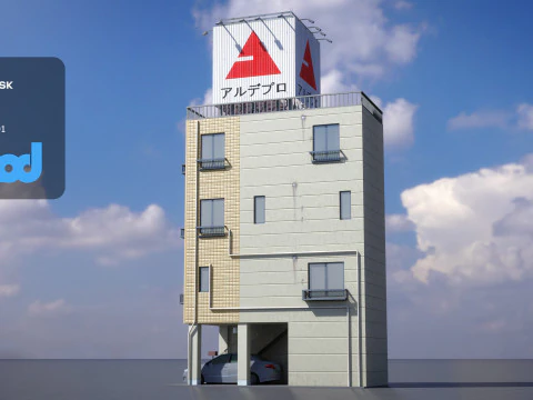 Japanese Building 0015 3D Model