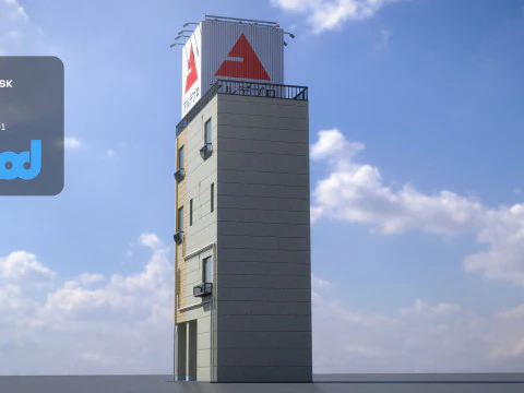 Japanese Building 0015 3D Model