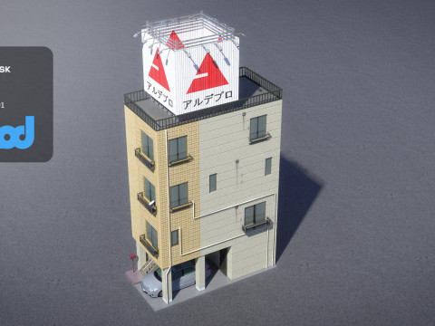 Japanese Building 0015 Modèle 3D
