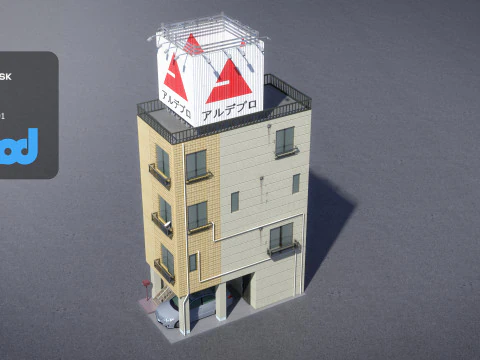 Japanese Building 0015 3D Model