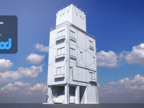 Japanese Building 0015 3D Model