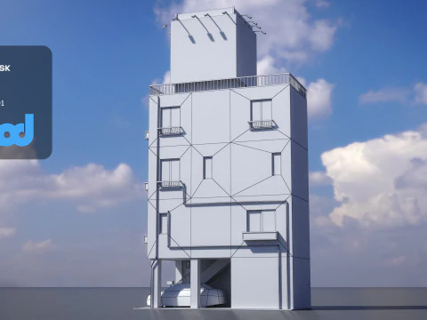 Japanese Building 0015 3D Model