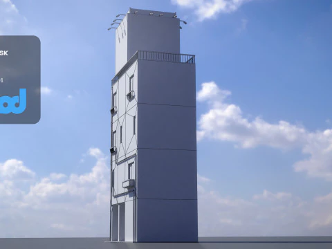 Japanese Building 0015 3D Model