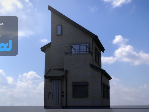 Japanese Residential House 3D मॉडल