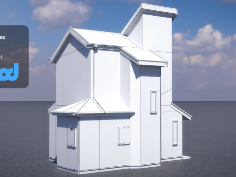 Japanese Residential House 3D मॉडल