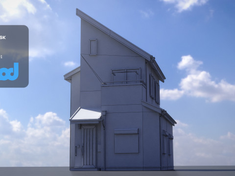 Japanese Residential House 3D मॉडल