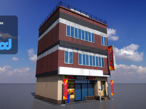 Conveyor Belt Sushi Shop Modèle 3D