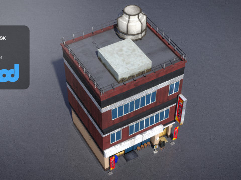 Conveyor Belt Sushi Shop Modèle 3D