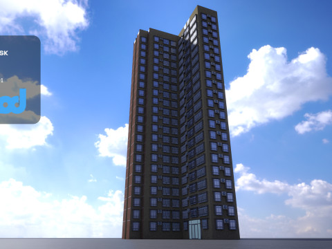 Hong Kong Building 0010 3D Модель