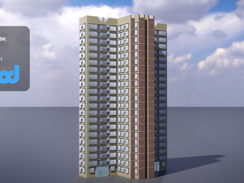 Hong Kong Building 0010 3D Модель