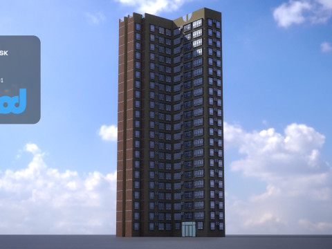 Hong Kong Building 0010 3D Модель