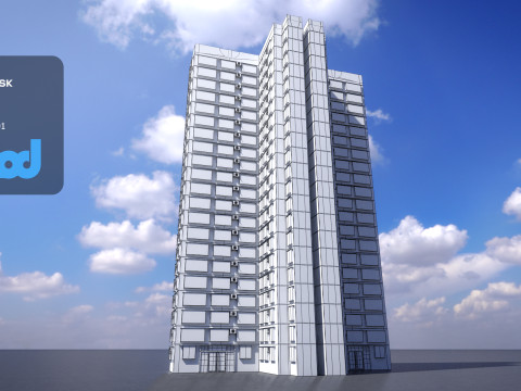 Hong Kong Building 0010 3D Модель