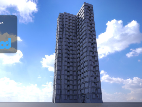 Hong Kong Building 0010 3D Модель