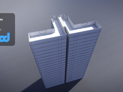 Hong Kong Building 0010 3D Модель