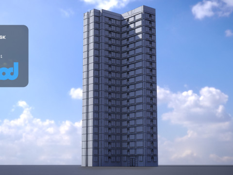 Hong Kong Building 0010 3D Модель