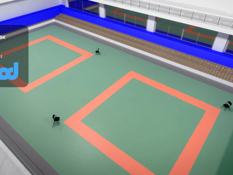 जूडो प्रतियोगिता स्थल 3D मॉडल
