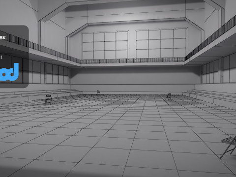 Judo Competition Venue Modelo 3D