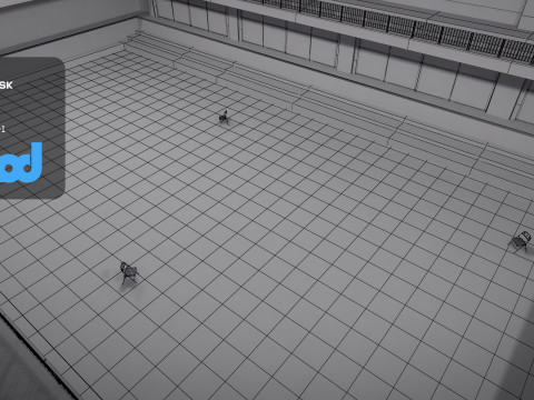 Judo Competition Venue Modelo 3D