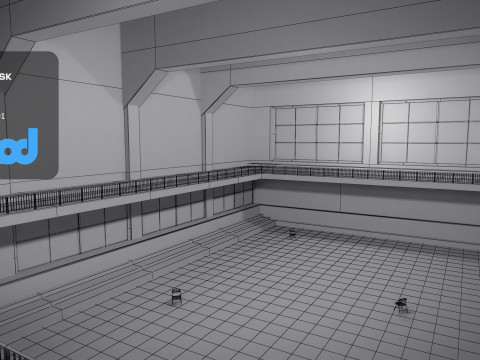Judo Competition Venue Modelo 3D
