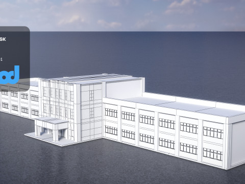 Office Building 0002 3Dモデル