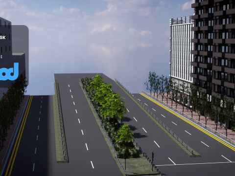 City Crossroads 3D Модель