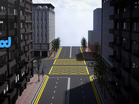 City Crossroads 3D Model