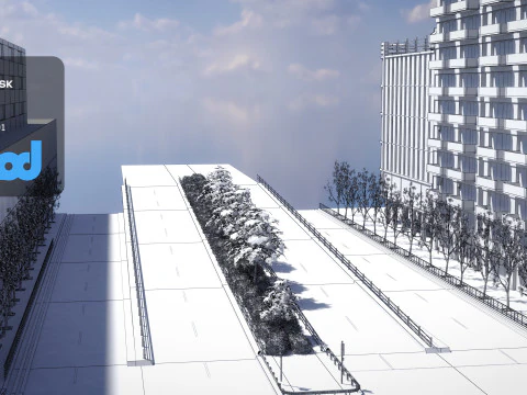 City Crossroads 3D Model
