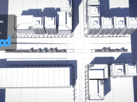 City Crossroads 3D Model