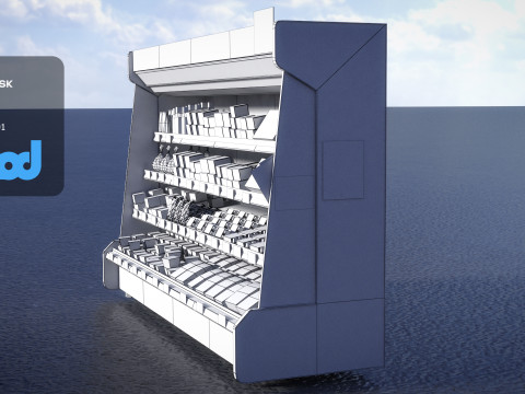 Store Display Refrigerator Freezer Tofu Soybean 3D Модель