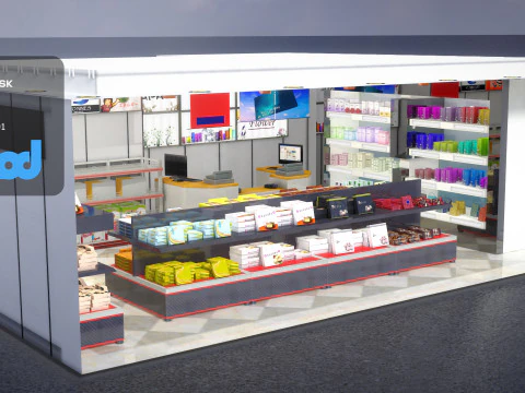 Duty Free Shop 3D Model