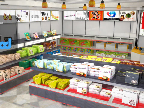 Duty Free Shop 3D Model