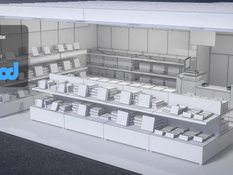 Duty Free Shop 3D Model