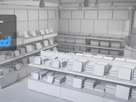 Duty Free Shop 3D Model