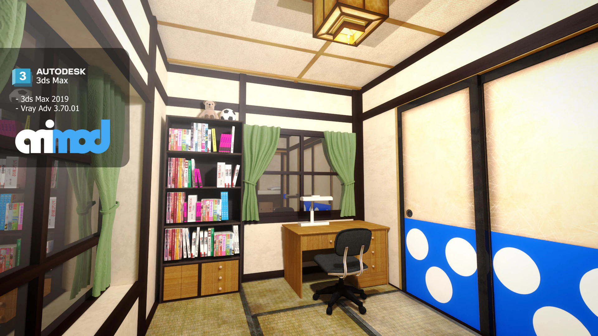 のび太ルーム 3Dモデル .c4d .max .obj .3ds .fbx .stl .blend 