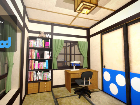 のび太ルーム 3Dモデル