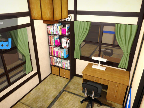のび太ルーム 3Dモデル