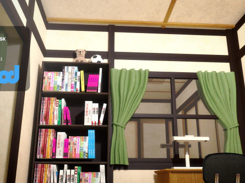のび太ルーム 3Dモデル