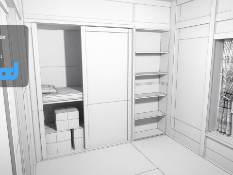 Nobita Room 3Dモデル
