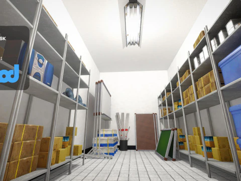 Trastero Escolar Modelo 3D