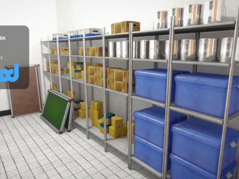 School Storage Room 3D Model