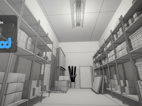 School Storage Room 3Dモデル