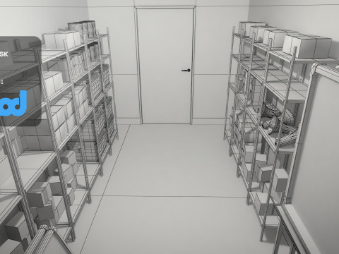School Storage Room 3Dモデル