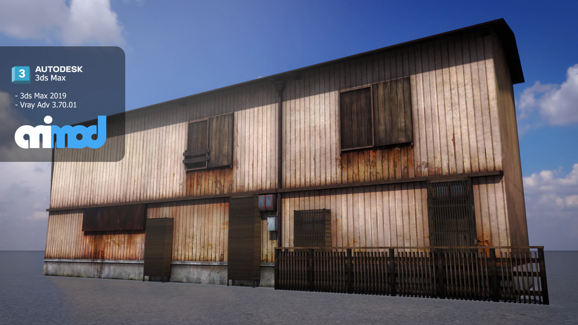 Wooden House 3D Model .c4d .max .obj .3ds .fbx .stl .blend