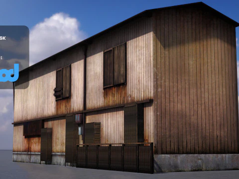 Wooden House 3D Model