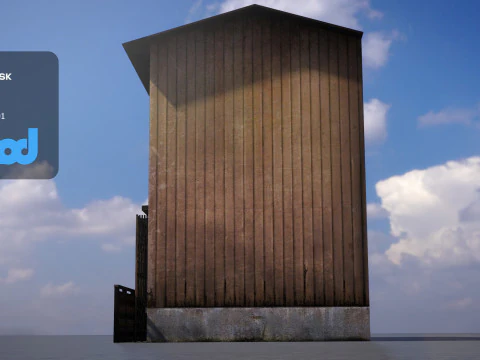 Wooden House 3D Model