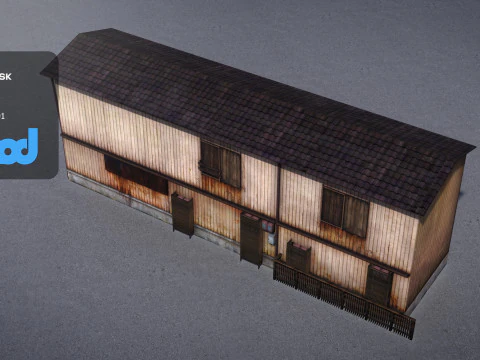 Wooden House 3D Model