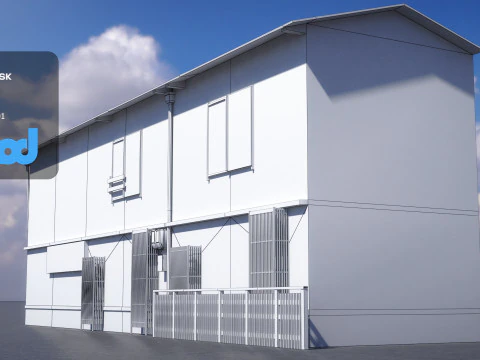 Wooden House 3D Model